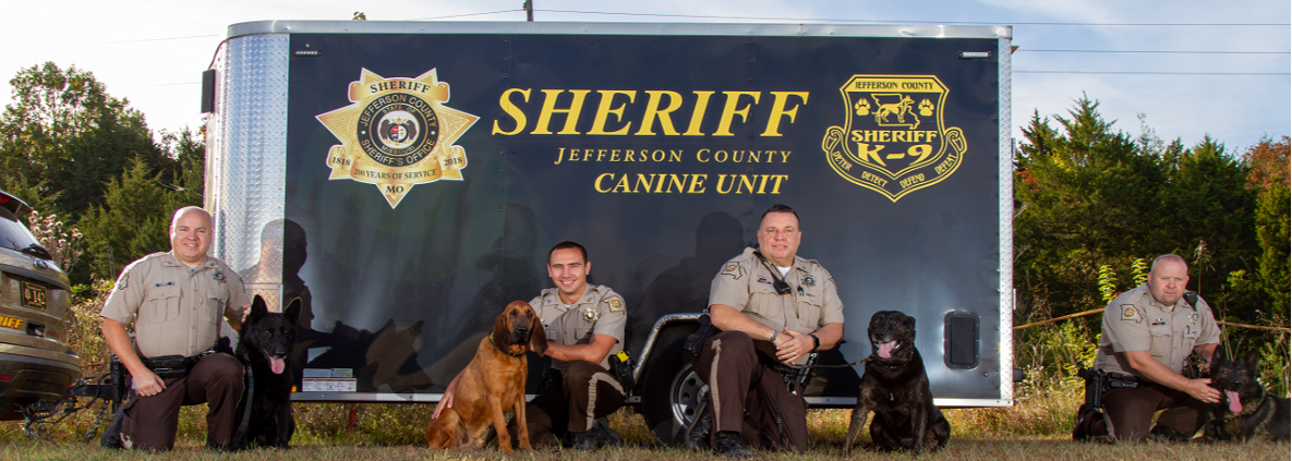 jefferson county k9 deputies with the canines