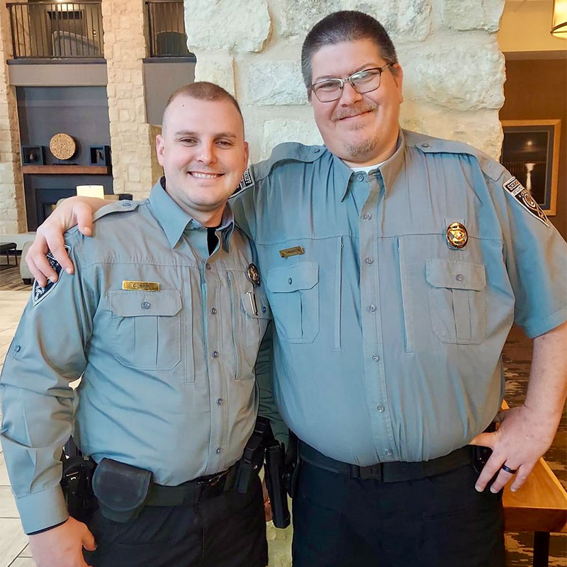 reserve deputies after swearing in ceremony